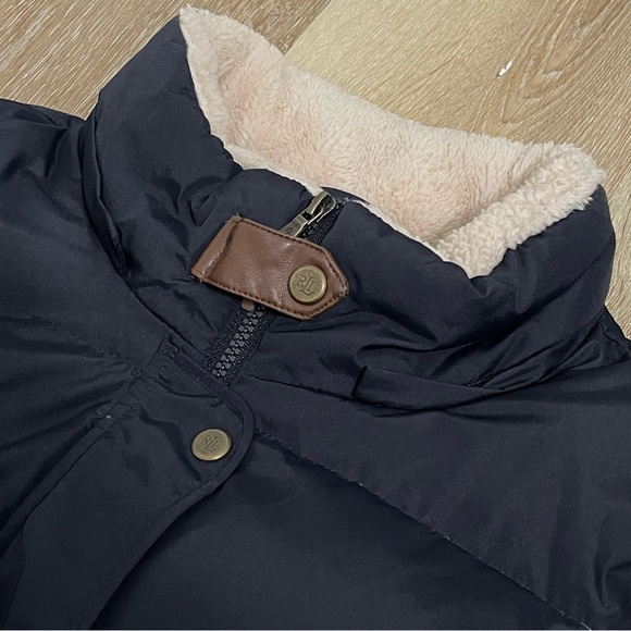 Lauren Ralph Lauren Women's Navy Quilted Down Feather Puffer Coat XL - Picture 7 of 15
